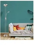Globo Lighting Deckenfluter &brvbar; silber &brvbar; Ma&szlig;e (cm): H: 180 &Oslash;: 25.5
