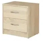 Nachtkommode &brvbar; holzfarben &brvbar; Ma&szlig;e (cm): B: 38,5 H: 39 T: 28.2