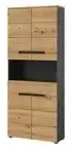 Hochschrank &brvbar; grau &brvbar; Ma&szlig;e (cm): B: 76 H: 193