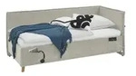 Polsterbett mit trendiger Kederumrahmung &brvbar; beige &brvbar; Ma&szlig;e (cm): B: 103 H: 90