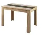by Living Esstisch &brvbar; braun &brvbar; Ma&szlig;e (cm): B: 120 H: 75