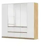 Dreht&uuml;renschrank Wigan &brvbar; braun &brvbar; Ma&szlig;e (cm): B: 226 H: 210