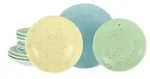 CreaTable Kombiservice Confetti &brvbar; mehrfarbig &brvbar; Steinzeug/Steingut &brvbar; Ma&szlig;e (cm):