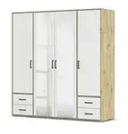 Dreht&uuml;renschrank Yarm &brvbar; braun &brvbar; Ma&szlig;e (cm): B: 187 H: 194
