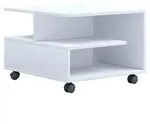 Couchtisch &brvbar; wei&szlig; &brvbar; Ma&szlig;e (cm): B: 50 H: 40