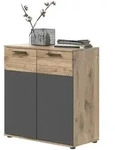 Kommode &brvbar; grau &brvbar; Ma&szlig;e (cm): B: 80 H: 87 T: 40.0