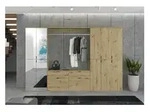 Garderobenkombination &brvbar; holzfarben &brvbar; Ma&szlig;e (cm): B: 273 H: 193 T: 34.0