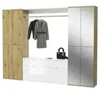 Garderoben-Set &brvbar; holzfarben &brvbar; Ma&szlig;e (cm): B: 243 H: 193 T: 34.0