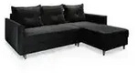MASSENO Ecksofa mit Schlaffunktion Pisan &brvbar; schwarz &brvbar; Ma&szlig;e (cm): B: 220 H: 91