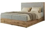 Boxbett mit Bettkasten &brvbar; grau &brvbar; Ma&szlig;e (cm): B: 184 H: 120
