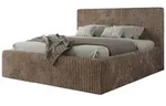 Polsterbett mit Bettkasten &brvbar; braun &brvbar; Ma&szlig;e (cm): B: 216 H: 108