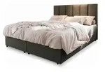 MASSENO Boxbett mit Bettkasten &brvbar; grau &brvbar; Ma&szlig;e (cm): B: 160 H: 98