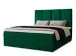 Boxbett mit Stauraum &brvbar; gr&uuml;n &brvbar; Ma&szlig;e (cm): B: 141 H: 110