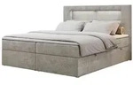 Boxbett mit Bettkasten &brvbar; beige &brvbar; Ma&szlig;e (cm): B: 120 H: 103
