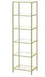Standregal &brvbar; gold &brvbar; Ma&szlig;e (cm): B: 40 H: 177,3