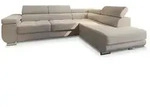 MASSENO Ecksofa mit Schlaffunktion Apiro &brvbar; beige &brvbar; Ma&szlig;e (cm): B: 277 H: 90