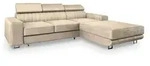 MASSENO Ecksofa mit Schlaffunktion Noto &brvbar; creme &brvbar; Ma&szlig;e (cm): B: 267 H: 89
