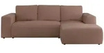 Ecksofa Beige mit Schlaffunktion Trentino &brvbar; rosa/pink &brvbar; Ma&szlig;e (cm): B: 266 H:...
