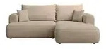 Selsey Ecksofa Ovo Mini &brvbar; beige &brvbar; Ma&szlig;e (cm): B: 238 H: 93