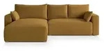 MASSENO Ecksofa mit Schlaffunktion Foril &brvbar; gelb &brvbar; Ma&szlig;e (cm): B: 265 H: 83