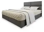 MASSENO Boxbett mit Bettkasten &brvbar; grau &brvbar; Ma&szlig;e (cm): B: 160 H: 98
