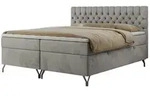 Boxbett mit Bettkasten &brvbar; grau &brvbar; Ma&szlig;e (cm): B: 204 H: 115