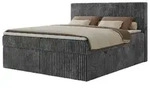 Boxbett mit Bettkasten &brvbar; grau &brvbar; Ma&szlig;e (cm): B: 184 H: 119