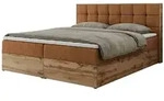 Boxbett mit Bettkasten &brvbar; orange &brvbar; Ma&szlig;e (cm): B: 168 H: 104