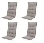 Auflage hoch 4er-Set Basic &brvbar; braun &brvbar; Ma&szlig;e (cm): B: 50 H: 6