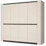 Dreht&uuml;renschrank &brvbar; creme &brvbar; Ma&szlig;e (cm): B: 240 H: 213,6 T: 62.7