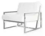 S-STYLE Sessel Vincent &brvbar; wei&szlig; &brvbar; Ma&szlig;e (cm): B: 84 H: 81
