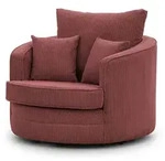 S-STYLE Drehsessel &brvbar; rot &brvbar; Ma&szlig;e (cm): B: 107 H: 94