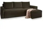 MASSENO Ecksofa mit Schlaffunktion Potaro &brvbar; braun &brvbar; Ma&szlig;e (cm): B: 230 H: 85