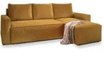 MASSENO Ecksofa mit Schlaffunktion Potaro &brvbar; gelb &brvbar; Ma&szlig;e (cm): B: 230 H: 85