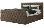 Boxspringbett mit Bettkasten &brvbar; braun &brvbar; Ma&szlig;e (cm): B: 161 H: 110