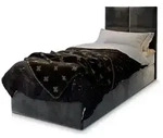 MASSENO Boxbett mit Bettkasten &brvbar; grau &brvbar; Ma&szlig;e (cm): B: 80 H: 98