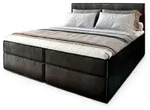 MASSENO Boxbett mit Bettkasten &brvbar; schwarz &brvbar; Ma&szlig;e (cm): B: 140 H: 98