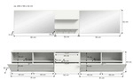 Garderobenkombination &brvbar; wei&szlig; &brvbar; Ma&szlig;e (cm): B: 236 H: 193