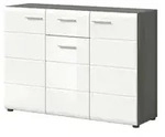 Kommode &brvbar; wei&szlig; &brvbar; Ma&szlig;e (cm): B: 120 H: 85 T: 37.0