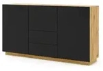 Sideboard &brvbar; schwarz &brvbar; Ma&szlig;e (cm): B: 164 H: 89