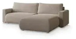 MASSENO Ecksofa mit Schlaffunktion Turin &brvbar; beige &brvbar; Ma&szlig;e (cm): B: 265 H: 83