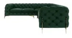 S-STYLE Chesterfield Ecksofa Natalie &brvbar; gr&uuml;n &brvbar; Ma&szlig;e (cm): B: 323 H: 75