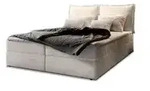 MASSENO Boxbett mit Bettkasten &brvbar; creme &brvbar; Ma&szlig;e (cm): B: 140 H: 98