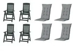Siena Garden Gartensessel 8er-Set Tampa &brvbar; gr&uuml;n &brvbar; Ma&szlig;e (cm): B: 61 H: 109