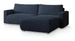 MASSENO Ecksofa mit Schlaffunktion Turin &brvbar; blau &brvbar; Ma&szlig;e (cm): B: 265 H: 83