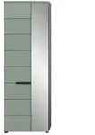 Garderobenschrank Canu &brvbar; grau &brvbar; Ma&szlig;e (cm): B: 65 H: 190