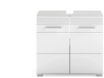 Waschbeckenunterschrank &brvbar; wei&szlig; &brvbar; Ma&szlig;e (cm): B: 60 H: 56