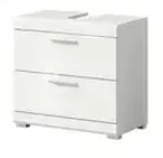 Waschbeckenunterschrank &brvbar; wei&szlig; &brvbar; Ma&szlig;e (cm): B: 60 H: 56