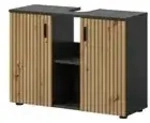 Waschbeckenunterschrank &brvbar; grau &brvbar; Ma&szlig;e (cm): B: 80 H: 59