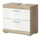 Waschbeckenunterschrank &brvbar; wei&szlig; &brvbar; Ma&szlig;e (cm): B: 60 H: 56